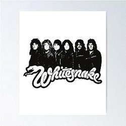 Whitesnake logo - The old Whitesnake brand Poster
