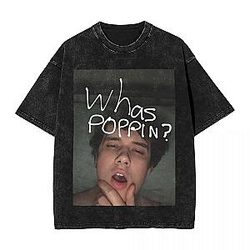 Whas Popping PTTT0608 Washed  Wilbur Soot T-Shirts