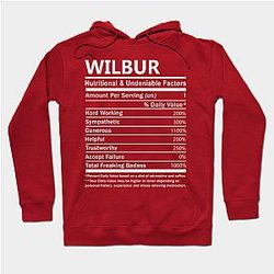 Wilbur Soot Hoodies - Wilbur Name T Shirt - Wilbur Nutritional and Undeniable Name Factors Gift Item Tee Hoodie Official Merchandise TP1211