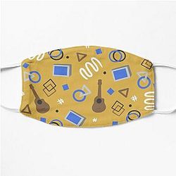 Wilbur Soot Face Masks - Wilbur Soot Inspired Bowling Alley Carpet Design Flat Mask RB2605