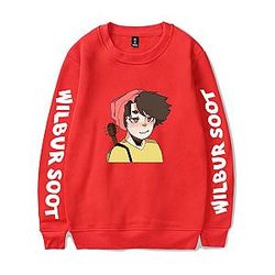 Wilbur Soot Sweatshirt - Breathable Loose Hip Hop Top Round Neck Top Coat