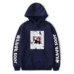 Wilbur Soot Hoodies - Kawaii Pullover Blue Hooded Sweatshirt