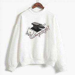 Wilbur Soot Sweatshirts - Cat Crewneck Sweatshirt
