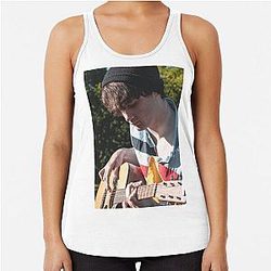 Wilbur Soot Tank Tops - Wilbur Soot with Guitar Racerback Tank Top RB2605