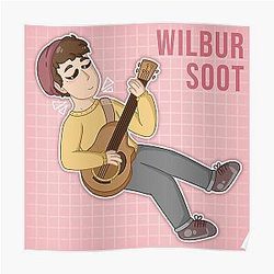 Wilbur Soot Posters - Wilbur Soot with guitar Poster RB2605
