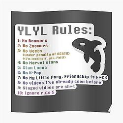 Wilbur Soot Posters - Wilbur Soot YLYL rules Poster RB2605