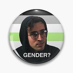 Will Wood Agender Flag Pin