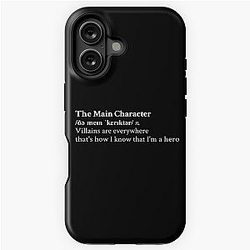 The Main Character by Will Wood Aesthetic Motivational Quote iPhone Tough Case