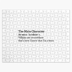 The Main Character by Will Wood Aesthetic Quote Jigsaw Puzzle