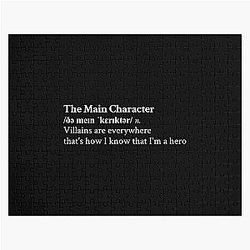 The Main Character by Will Wood Aesthetic Motivational Quote Jigsaw Puzzle
