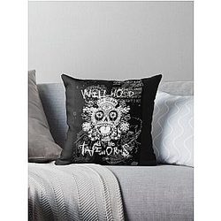 Will Wood and The Tapeworms Artwork Design Throw Pillow