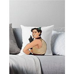 Emcee Will Wood Throw Pillow