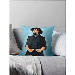 Cowboy Will Wood Throw Pillow