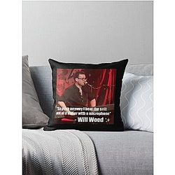 Known ableist Will Wood strikes again Throw Pillow