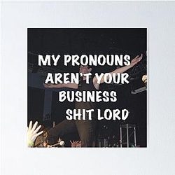 Will Wood on pronouns  Poster