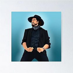 Cowboy Will Wood Poster