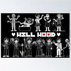 Will Wood Pixel Art Poster