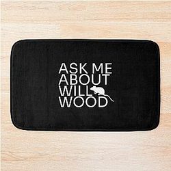 Ask Me About Will Wood Bath Mat