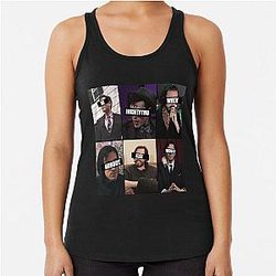 Will Wood PosterSticker Racerback Tank Top