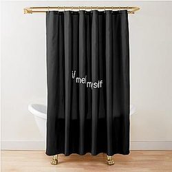 imemyself Will Wood Shower Curtain