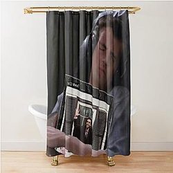 the normal album will wood Shower Curtain