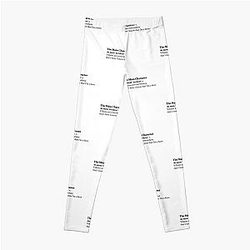 The Main Character by Will Wood Aesthetic Quote Leggings