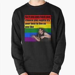 Will Wood Rainbow Flag Pullover Sweatshirt
