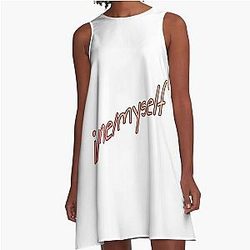imemyself Will Wood A-Line Dress