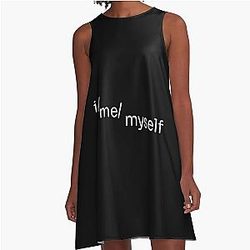 imemyself Will Wood A-Line Dress
