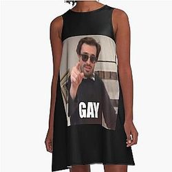 Will wood calls you gay A-Line Dress