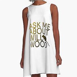 Ask Me About Will Wood A-Line Dress