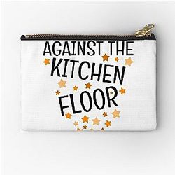 Against The Kitchen Floor Will Wood Design Zipper Pouch