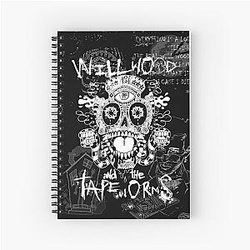 Will Wood and The Tapeworms Artwork Design Spiral Notebook