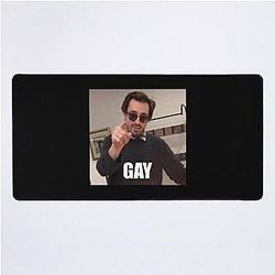Will wood calls you gay Desk Mat