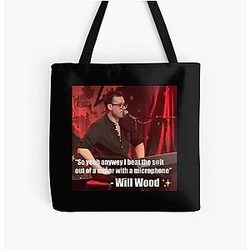 Known ableist Will Wood strikes again All Over Print Tote Bag