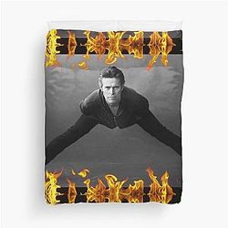 Willem Dafoe Fire Duvet Cover
