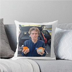 Willem Dafoe Oranges Picture Throw Pillow