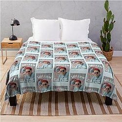 Vintage Willem Dafoe Bootleg Throw Blanket