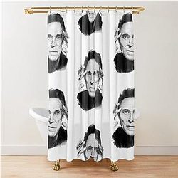 Willem Dafoe 2 Pencil Drawing Shower Curtain
