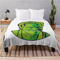 Willem Dafoe Comic Throw Blanket