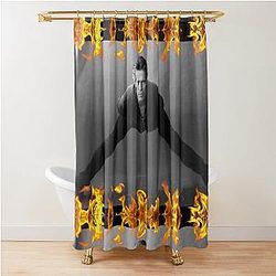 Willem Dafoe Fire Shower Curtain
