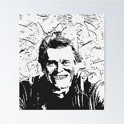 Willem Dafoe Famous Actor Poster