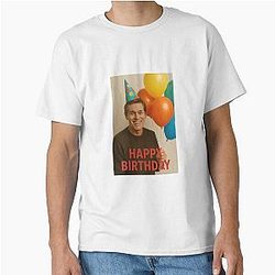 Willem Dafoe Birthday Balloons Party Hat Meme Classic T-Shirt