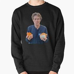 Willem Dafoe With Orange Meme Pullover Sweatshirt