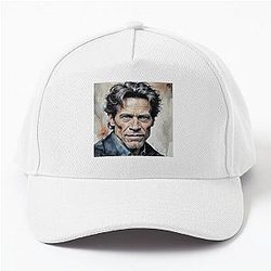 Portrait of Willem Dafoe Baseball Cap