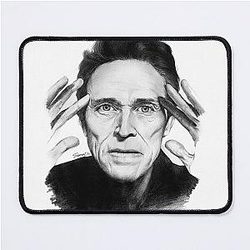 Willem Dafoe 2 Pencil Drawing Mouse Pad