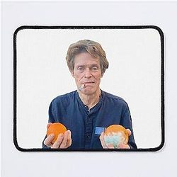 Willem Dafoe holding a moldy orange Mouse Pad