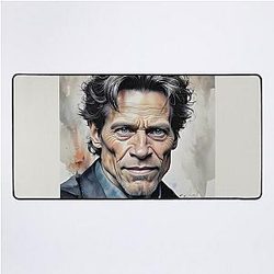 Portrait of Willem Dafoe Desk Mat