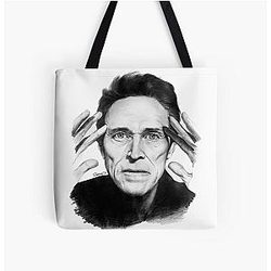 Willem Dafoe 2 Pencil Drawing Tote Bag