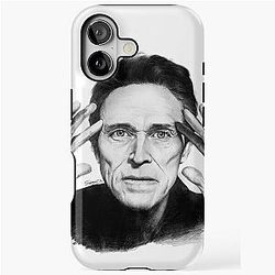 Willem Dafoe Pencil Drawing iPhone Case